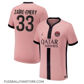 Paris Saint-Germain Warren Zaire-Emery #33 Replik 3rd trikot 2024-25 Kurzarm